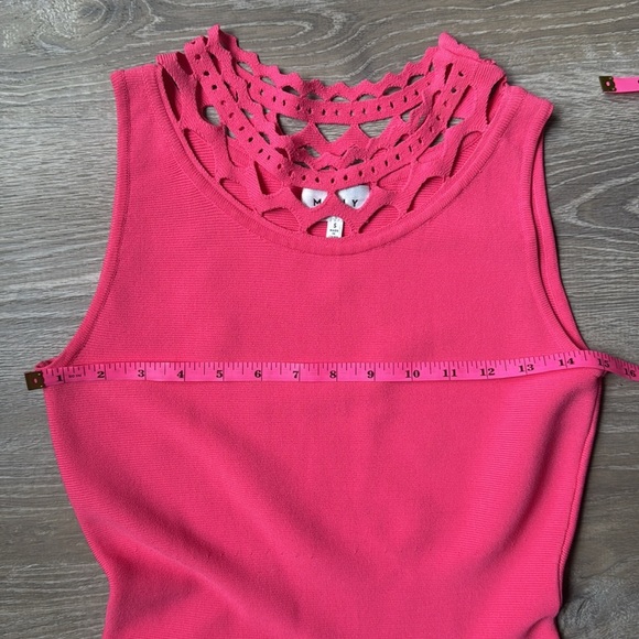 Milly Cutout Swing Dress In Fuchsia - Picture 12 of 14